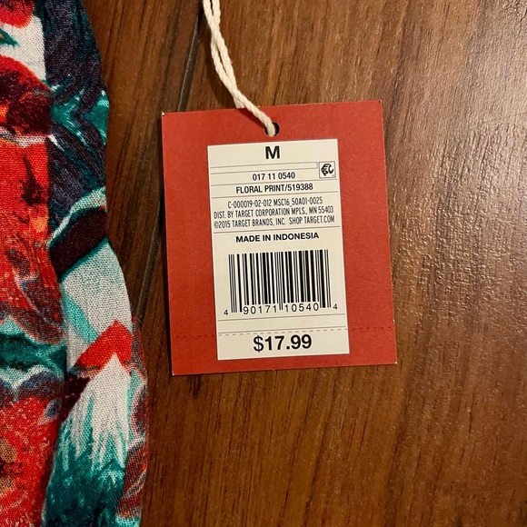 Mossimo Floral/Tropical Elastic Shorts - Picture 4 of 5